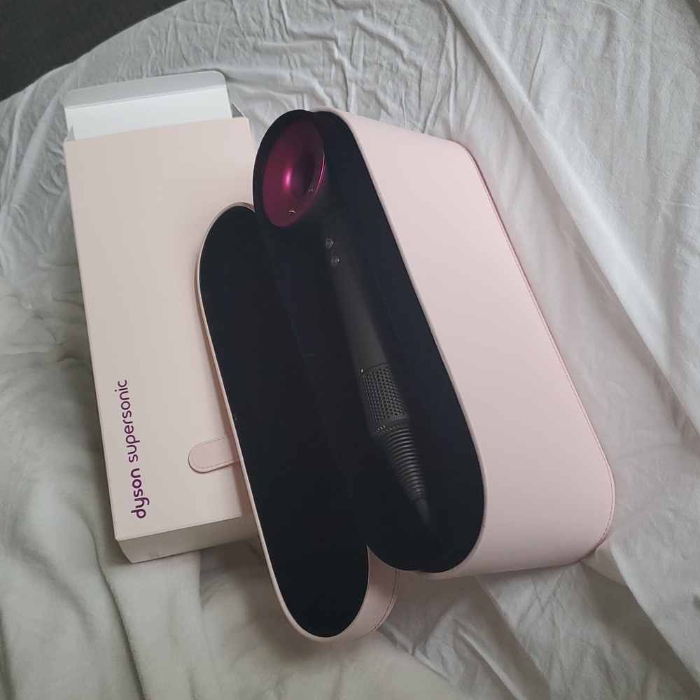 Dyson Supersonic Hair Dryer in Black and Pink with Case